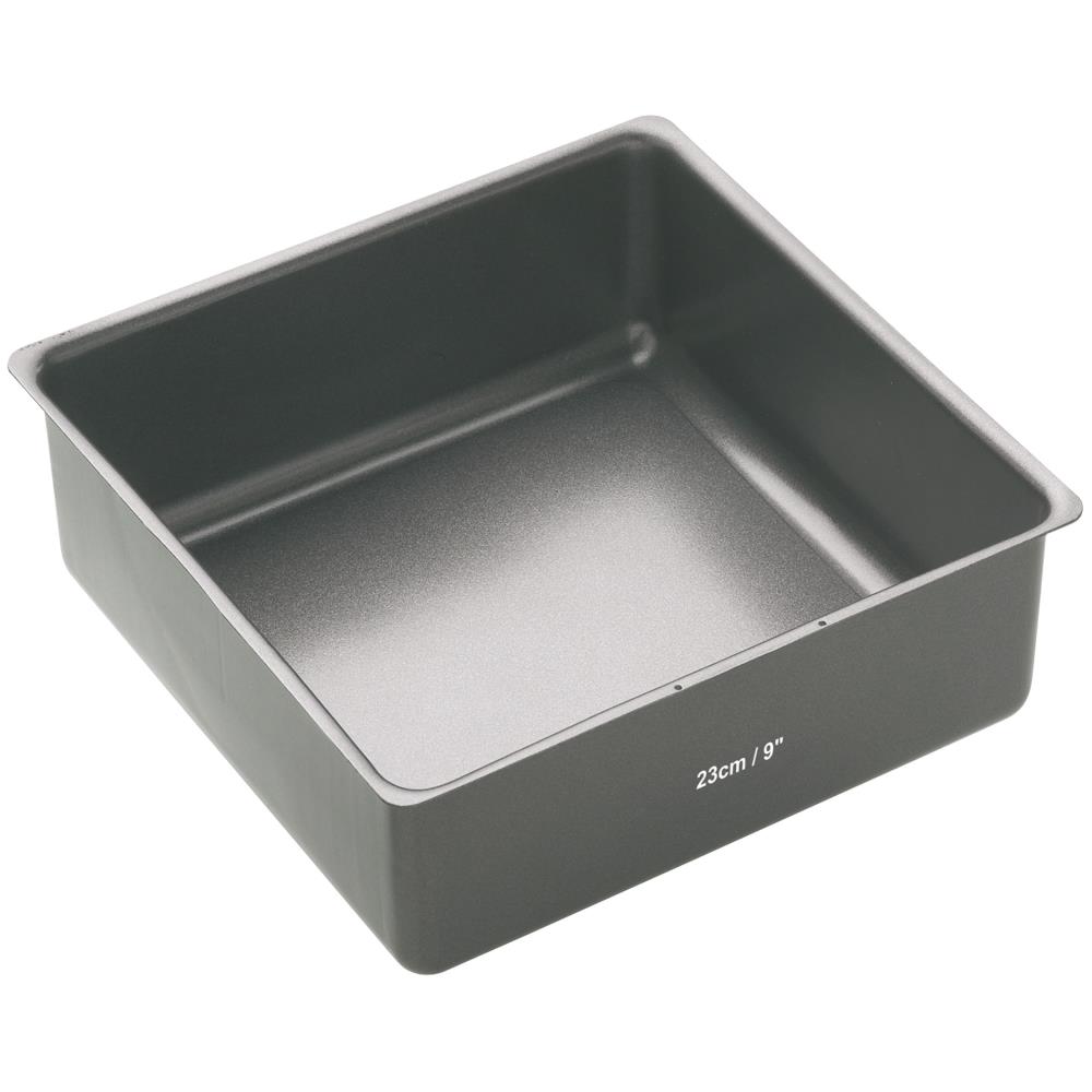 Bakemaster Loose Base Square Deep Cake Pan 23x23x7cm